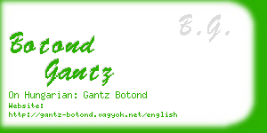 botond gantz business card